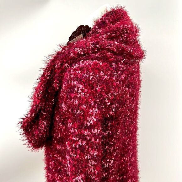 Knox Rose cowl neckline fuzzy warm sweater - Picture 3 of 7